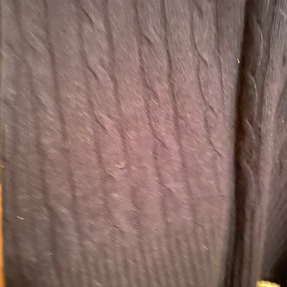 Loft Navy Wool V-Neck Sweater - Picture 4 of 4